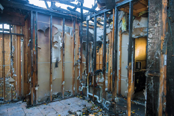 Professional Fire Damage Restoration technician working in Springfield, VA
